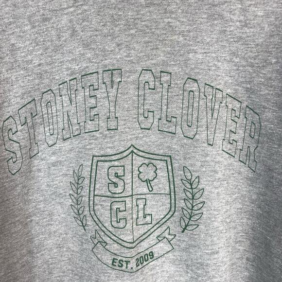 Stoney Clover Lane Homecoming Cotton Crew Neck Pullover Sweatshirt Gray Large - Picture 2 of 6